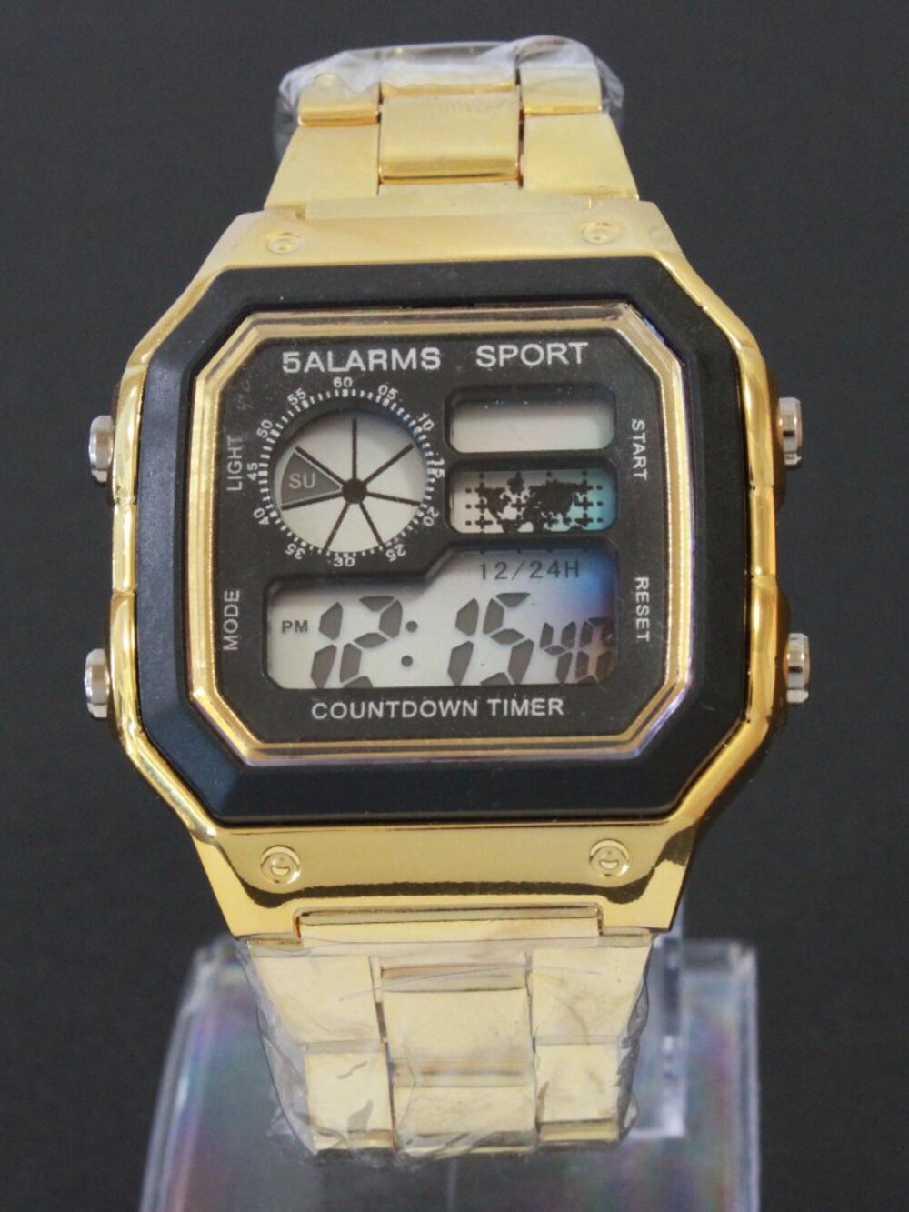 Royal Style Dual Time Alarm Stop Watch Count Down Timer - Picture 3 of 12
